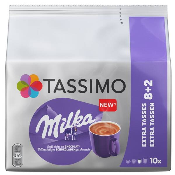 Kapsuly pre espressá Tassimo Milka 8+2 porcií 160 g 

