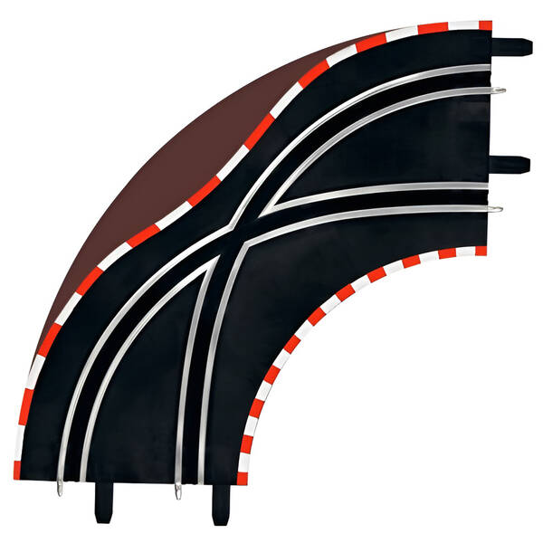 Kríženie Carrera 61655 GO/D143 Křížení v zatáčce 1/90 (2 ks) 

