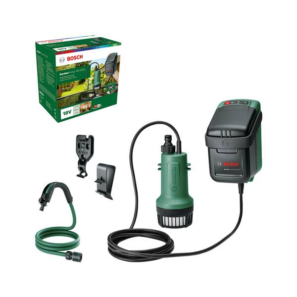 Sudové čerpadlo Bosch GardenPump 18V-2000 (bez batérie) 


