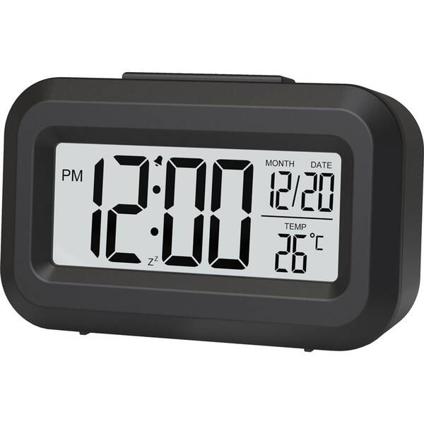 Budík WG DigiTherm Alarm čierny

