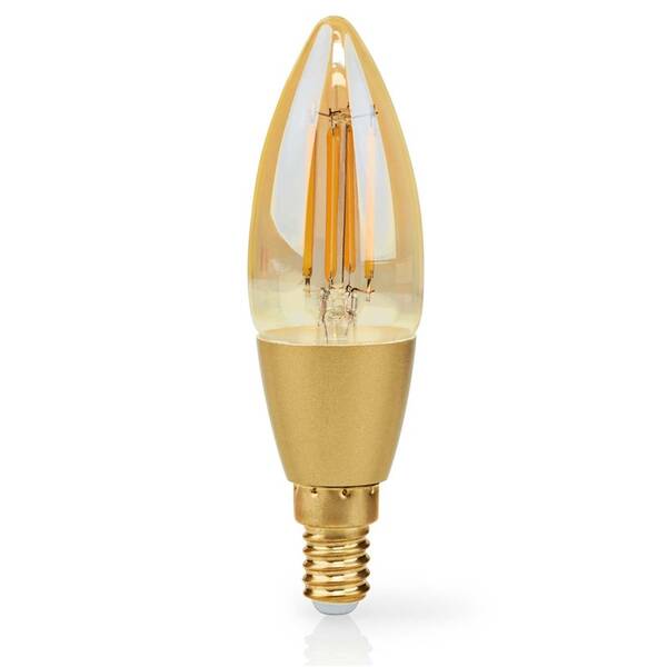 Inteligentná žiarovka Nedis SmartLife sviečka, Wi-Fi, E14, 470 lm, 4.9 W, Teplá Biela 

