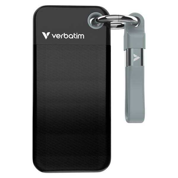 SSD externý Verbatim Pocket SSD 256GB čierny/sivý

