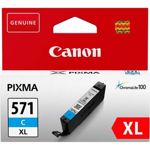 Cartridge Canon CLI-571XL C, 715 strán 

