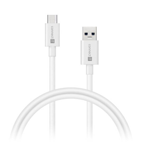 Kábel Connect IT USB/USB-C, 2 m biely

