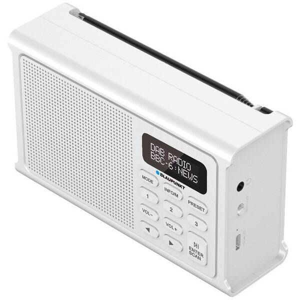 Rádioprijímač s DAB+ Blaupunkt DR3 biely

