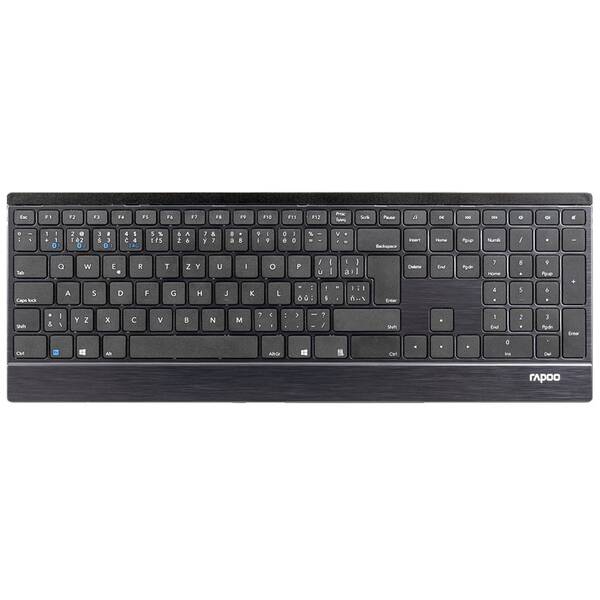 Klávesnica Rapoo E9500M, CZ+SK layout čierna

