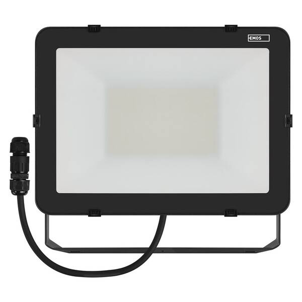 Reflektor EMOS INOVO 100W 11000LM IP65 NW čierny

