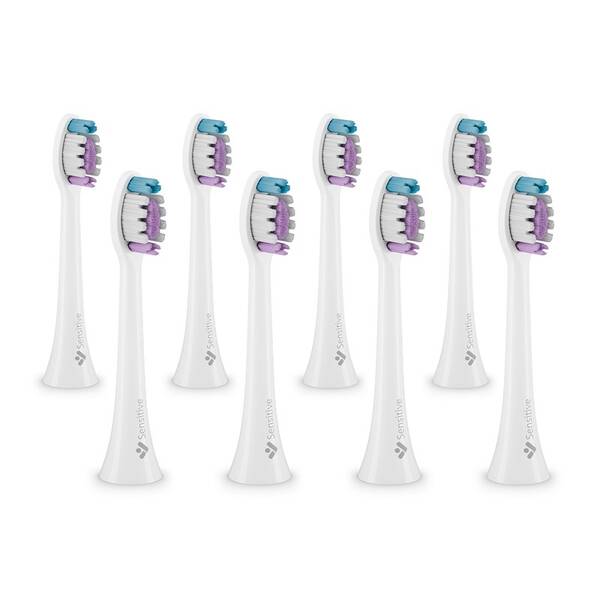 Náhradné hlavice TrueLife SonicBrush Clean-series heads Sensitive white 8 pack biela

