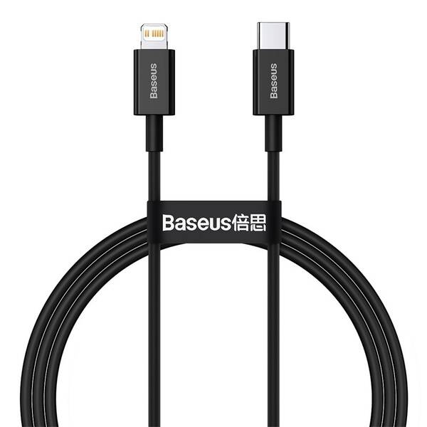 Kábel Baseus Superior Series USB-C/Lightning 20W 1m čierny

