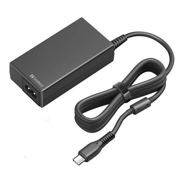Sieťový adaptér Sandberg AC Charger PD65W, EU+UK čierny

