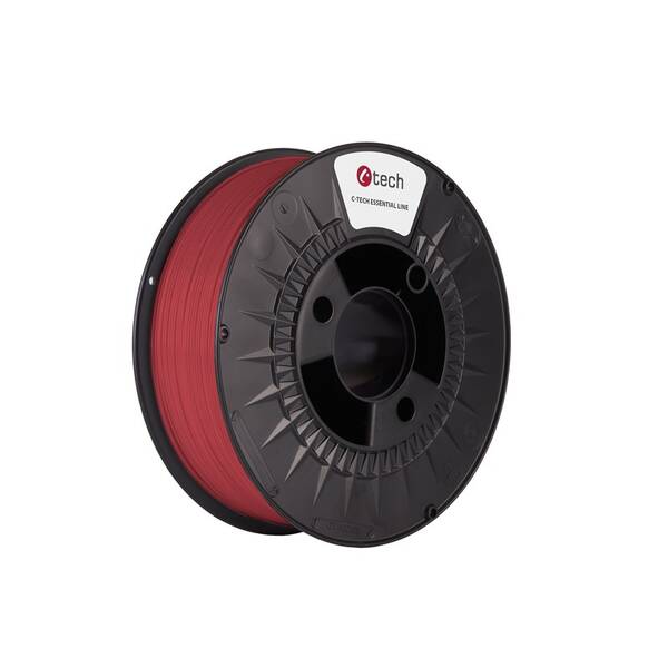 Tlačová struna (filament) C-Tech ESSENTIAL LINE, PLA, 1,75mm, 1kg červený

