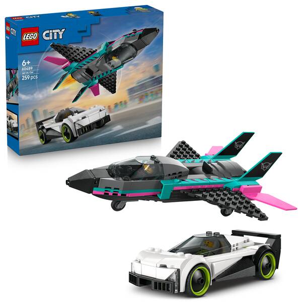 Stavebnica LEGO® City 60489 Tryskáč vs. auto 


