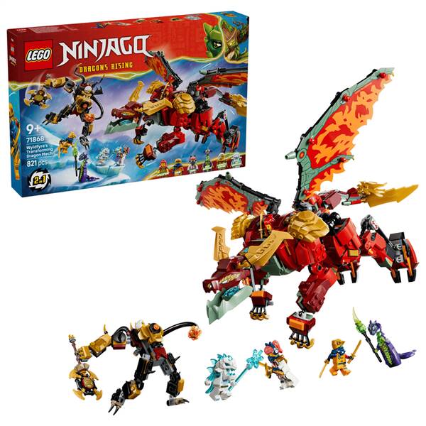 Stavebnica LEGO® NINJAGO® 71868 Wyldfyre a transformačný dračí oblek 

