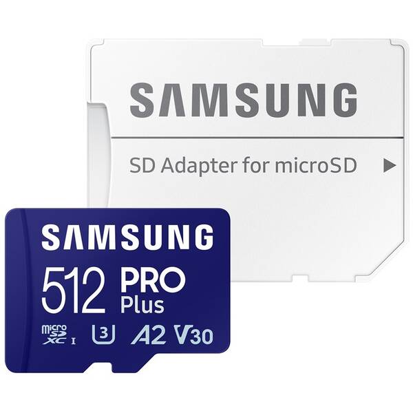 Pamäťová karta Samsung 512GB UHS-I U3 (180R/130W) + SD adaptér 

