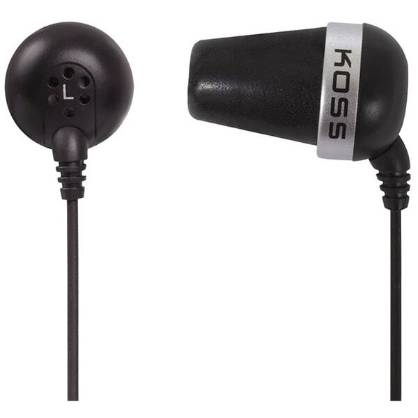 Slúchadlá Koss The Plug (doživotná záruka) čierna


