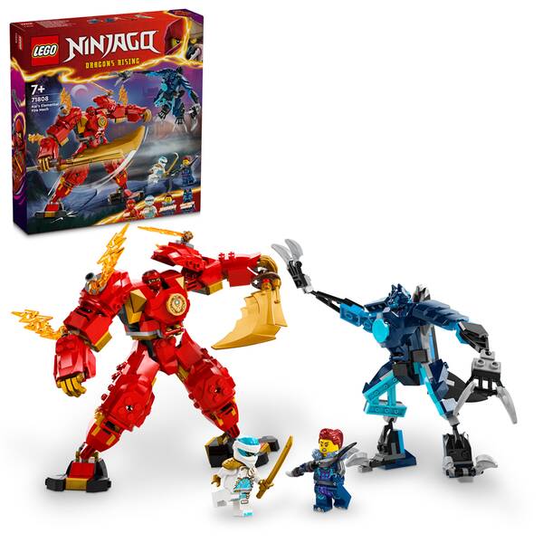 Stavebnica LEGO® NINJAGO® 71808 Kaiov živelný ohnivý robot 


