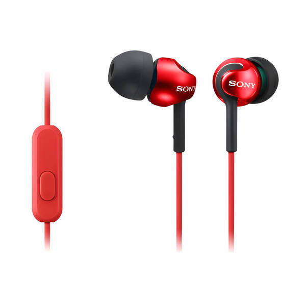 Slúchadlá Sony MDR-EX110AP červená

