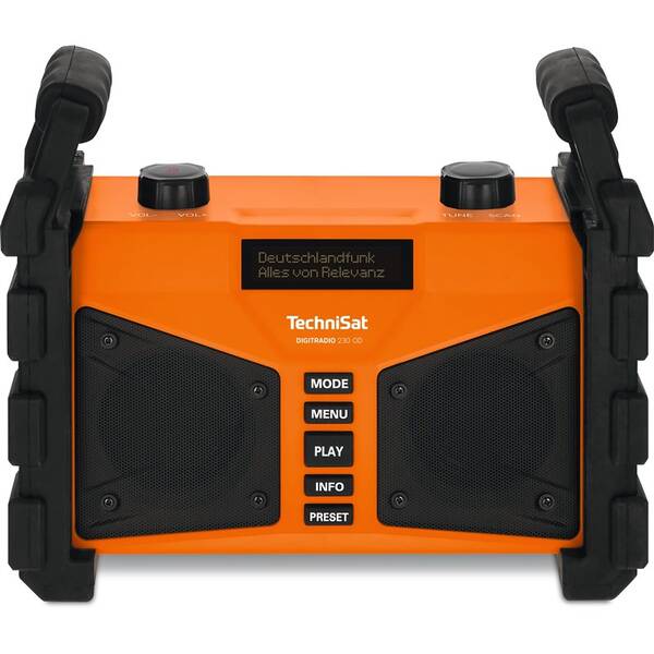 Rádioprijímač s DAB+ Technisat DIGITRADIO 230 oranžový

