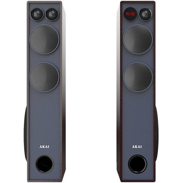 Reproduktory AKAI SS061A-2086 (2 ks) čierne/hnedé

