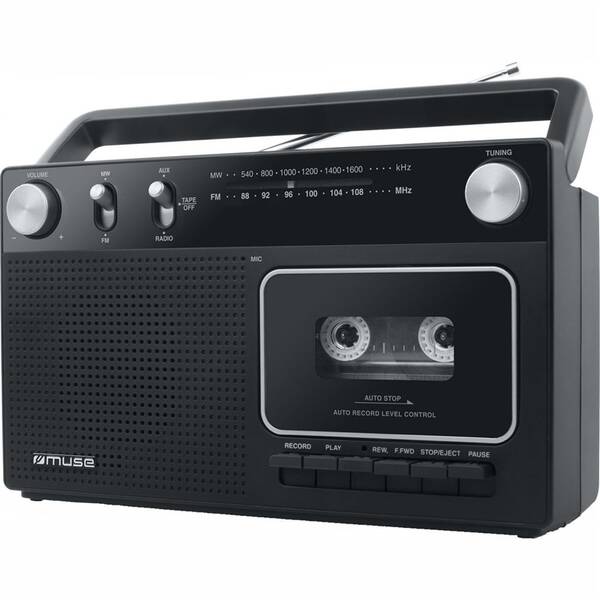 Rádiomagnetofón MUSE M-152RC čierny

