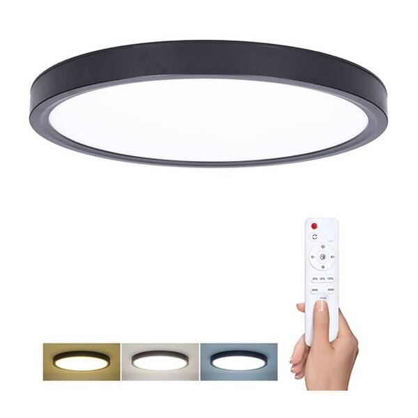 LED stropné svietidlo Solight Estela Black, 60W, 4500lm, 50cm, stmievateľné, diaľkové ovládanie čierne

