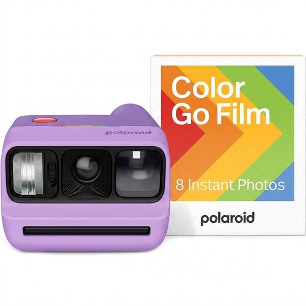 Instantný fotoaparát Polaroid Go Gen 3 + Color Film Bundle (8 ks) fialový

