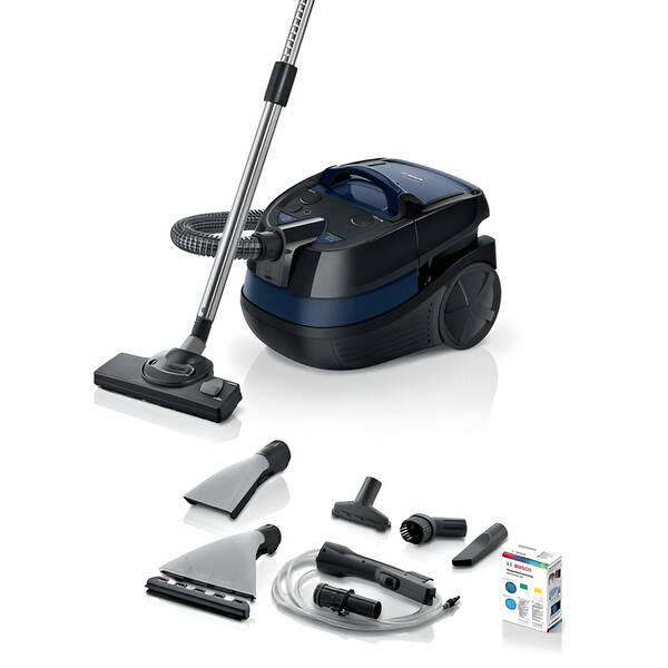 Viacúčelový vysávač Bosch BWD41700 sivý/modrý


