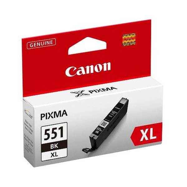 Cartridge Canon CLI551BK XL, 11m - originální čierna

