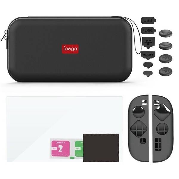 Herný set iPega SW2194P 9v1 Sport Pack Slim - Nintendo Switch 2 čierna

