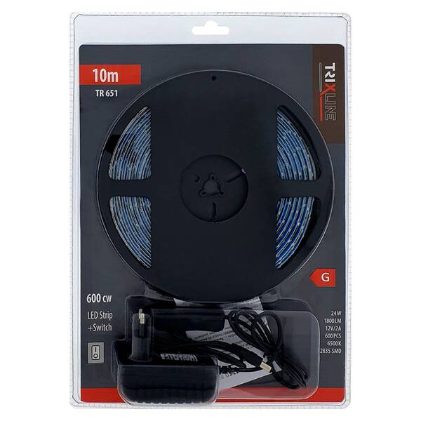 LED pásik Trixline TR 651  24W 6500K 10m s vypínačem 

