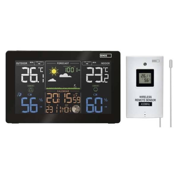 Meteorologická stanica EMOS E5111 čierna

