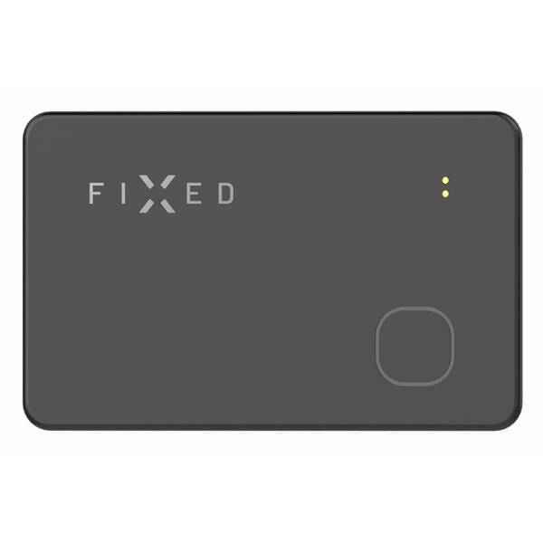Lokátor FIXED Tag Card s podporou Find My, bezdrôtové nabíjanie čierny

