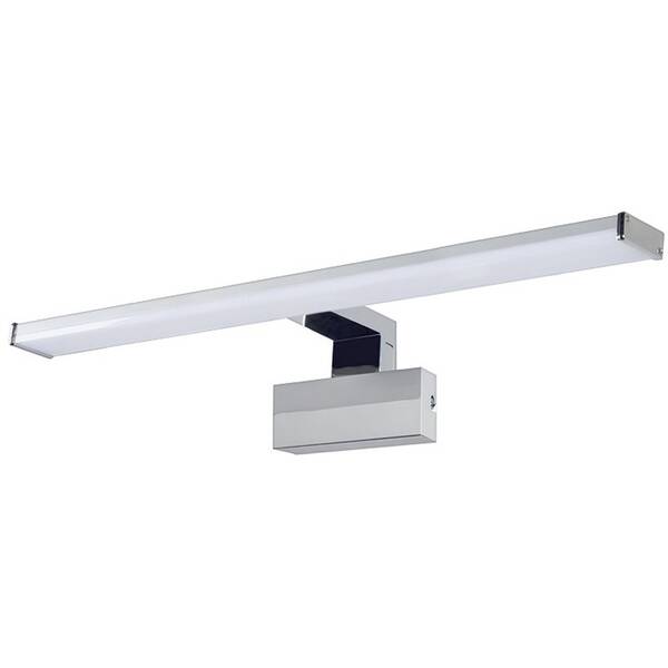 Nástenné svietidlo Top Light Texas XL CCT kúpeľňové LED, 10W, 1000lm, IP44, teplá/neutrálna/studená biela strieborné


