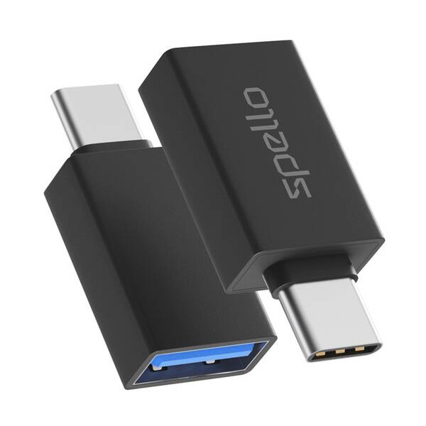 Redukcia Spello by Epico ForceLink USB-A / USB-C SC03 (2 ks), hliníkový čierny

