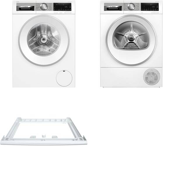 Set výrobkov Bosch WGG244F9BY + WQG24591BY + WTZ27410 biely

