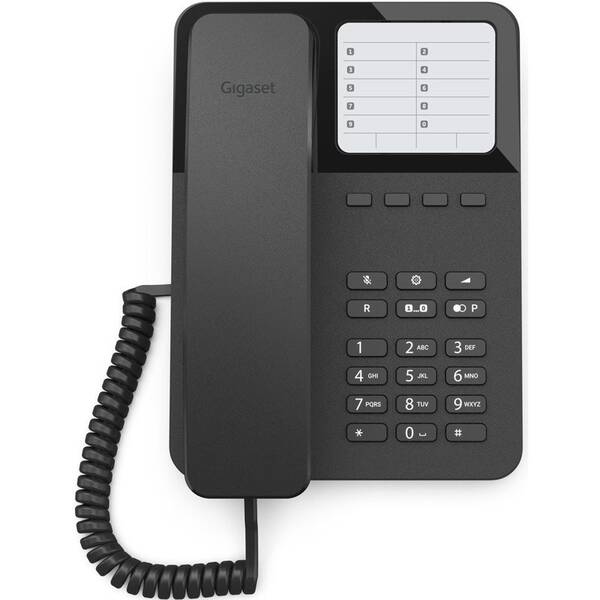 Domáci telefón Gigaset DESK 400 čierny

