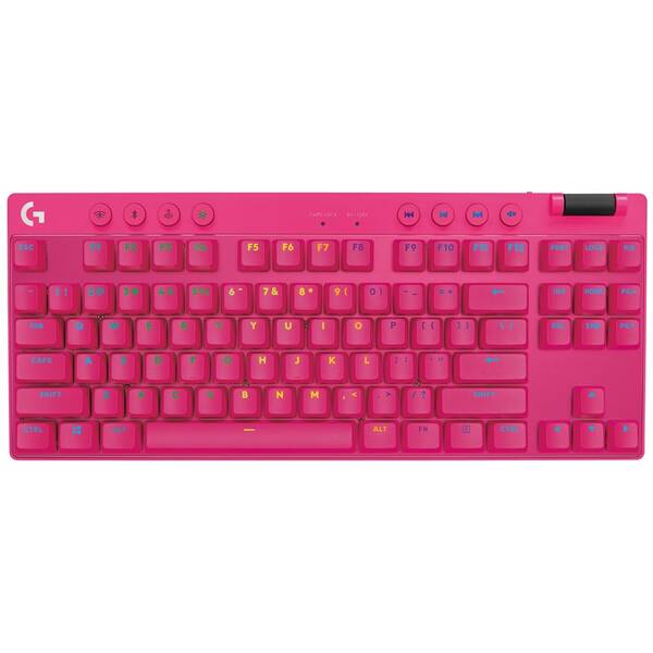 Klávesnica Logitech G PRO X TKL Lightspeed, US ružová


