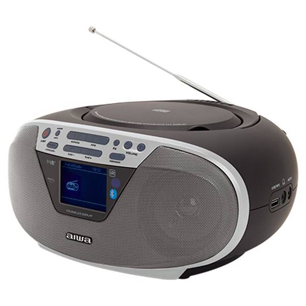Rádiomagnetofón s DAB+/CD AIWA BBTU-500DAB strieborný

