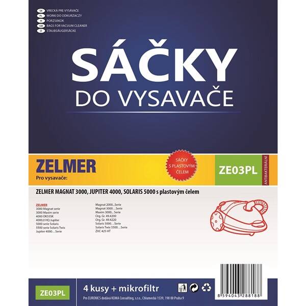 Vrecká pre vysávače Koma ZE03PL 

