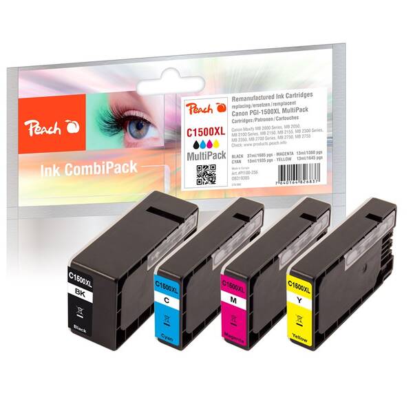 Cartridge Peach Canon PGI-1500XL, MultiPack, 1x37/3x13 ml - CMYK 

