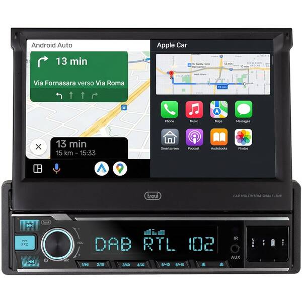 Autorádio s LCD Trevi MDV 6390 DAB čierne

