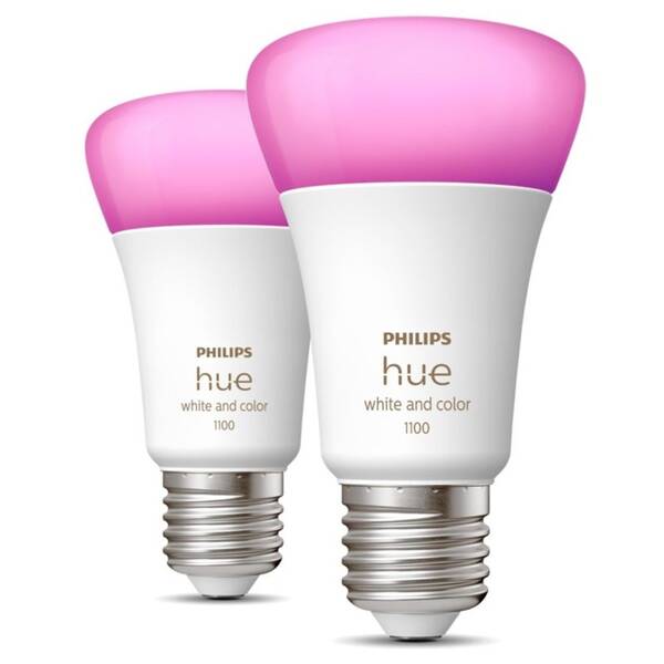 Inteligentná žiarovka Philips Bluetooth, 9W, E27, White and Color Ambiance, 2ks 

