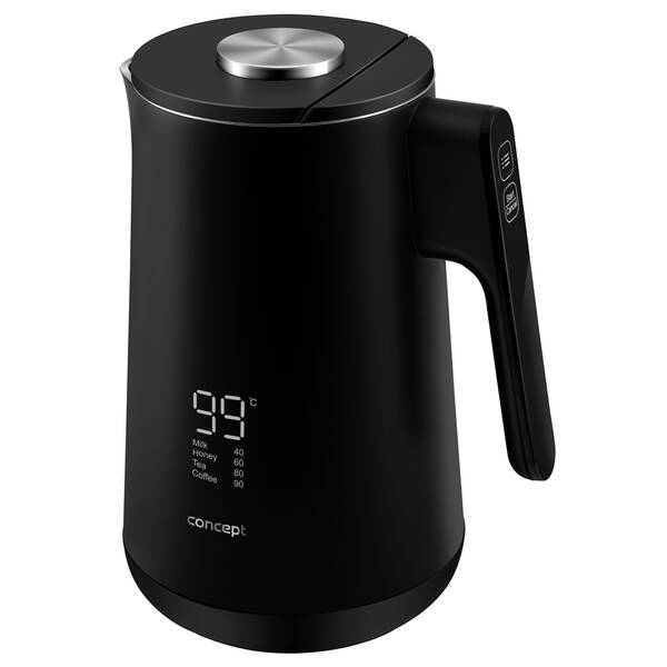 Rýchlovarná kanvica Concept RK3340 INTUITIVE, 1,7 l čierna

