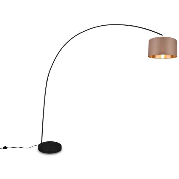 Stojacia lampa TRIO Mansur čierna/zlatá

