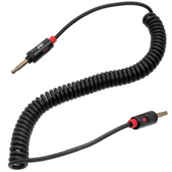 Kábel Mobilnet 3,5 mm jack / 3,5 mm jack, 0,5-1,5m čierny

