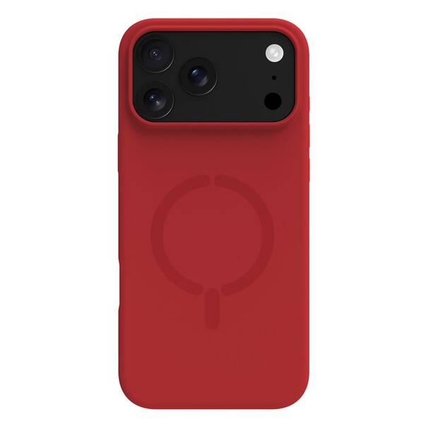 Kryt na mobil Celly FEELING MAG kompatibilný s MagSafe na Apple iphone 17 Pro červený

