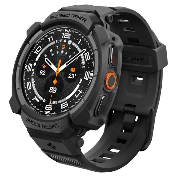 Remienok Spigen Rugged Armor Pro na Samsung Galaxy Watch Ultra 2 (47mm) čierny

