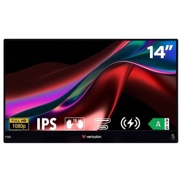 Monitor Verbatim PMT-14 čierny

