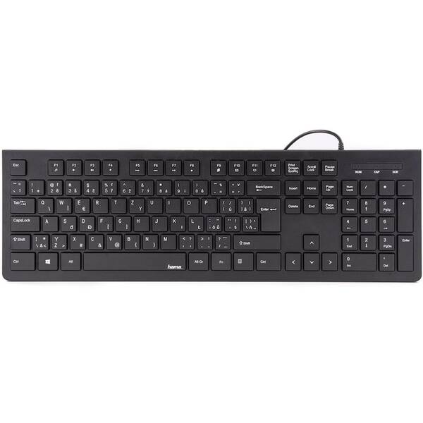 Klávesnica Hama Basic KC-200, CZ/SK čierna


