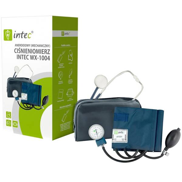 Tlakomer manuálny Intec WX-1004 čierny/modrý

